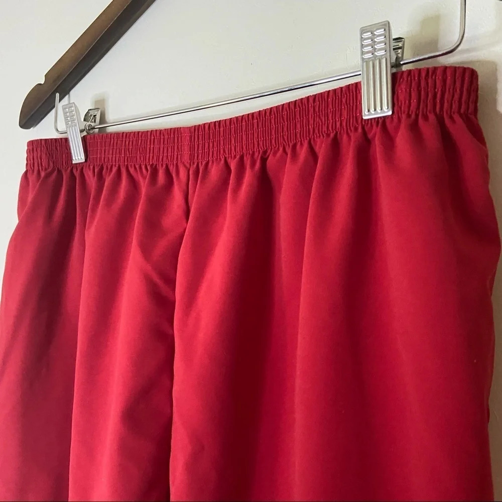 Vintage TEDDI Joggers Streetwear Gorpcore Pants Pull On Red Athletic 80’s XL - Picture 5 of 11